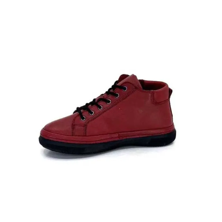 Baskets Ivoire 500-358 Cuir Bordeaux