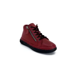 Baskets Ivoire 500-358 Cuir Bordeaux