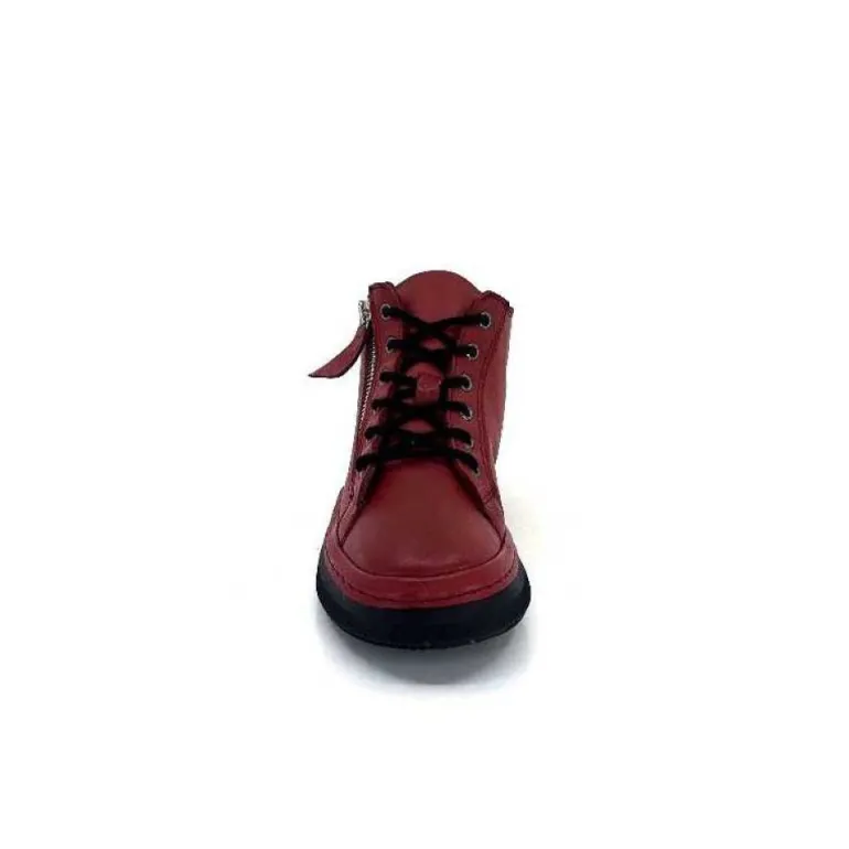 Baskets Ivoire 500-358 Cuir Bordeaux