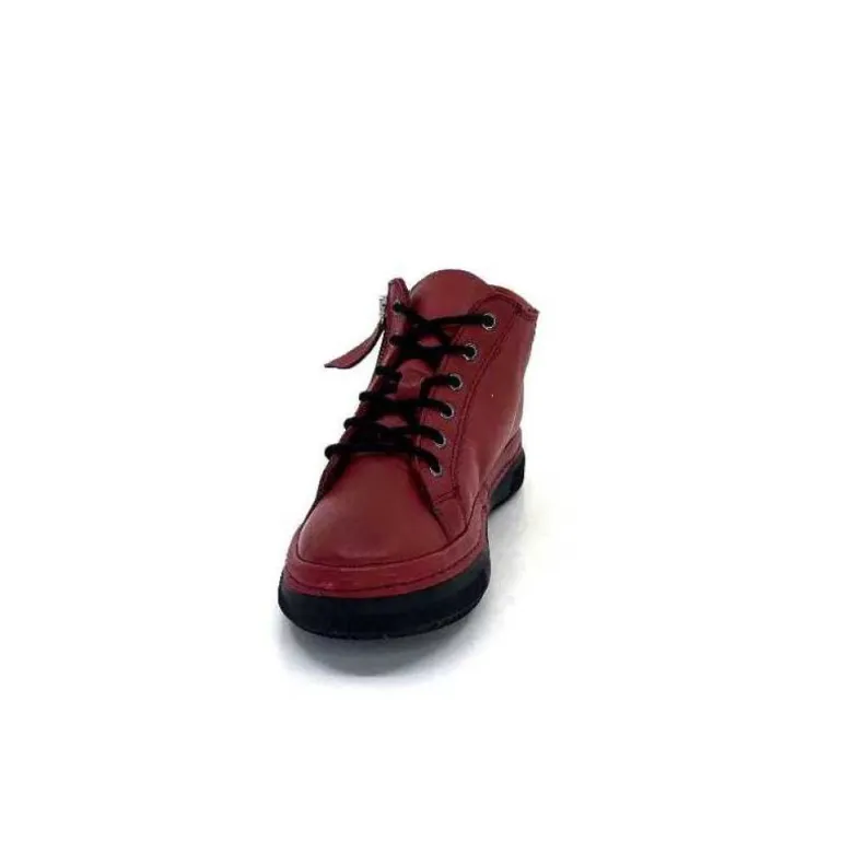 Baskets Ivoire 500-358 Cuir Bordeaux
