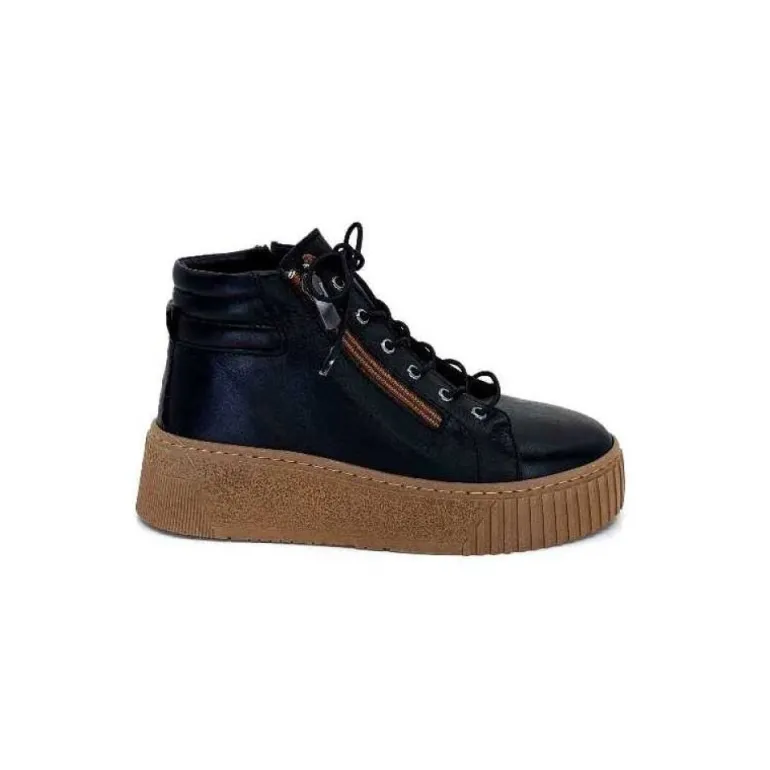 Baskets Ivoire 500-450 Cuir Noir