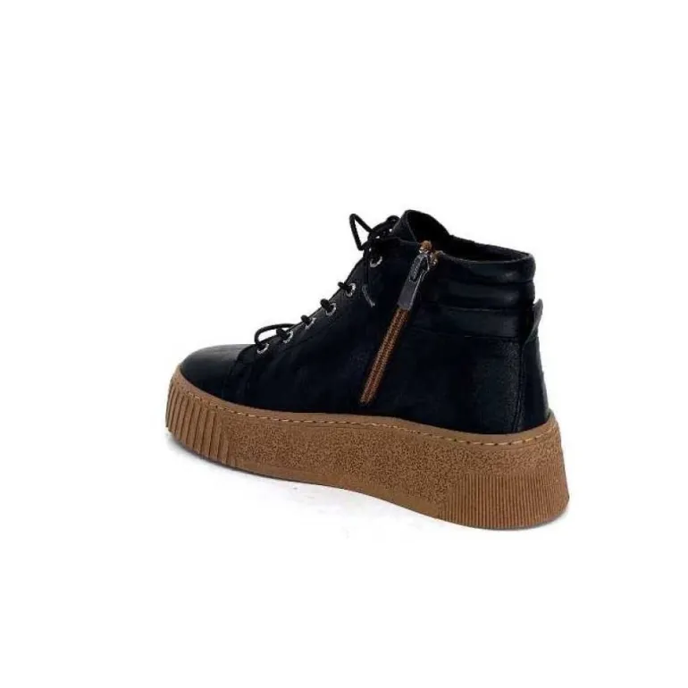 Baskets Ivoire 500-450 Cuir Noir