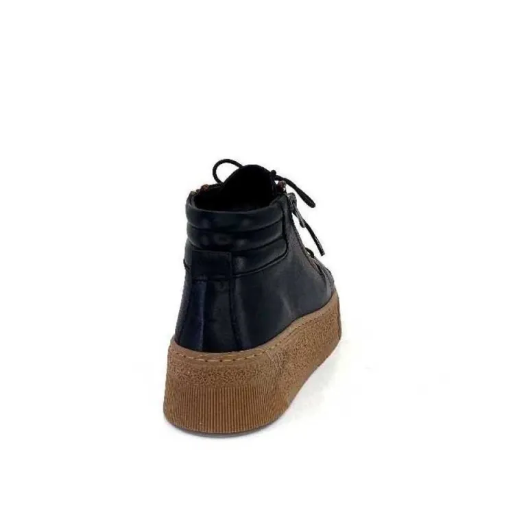 Baskets Ivoire 500-450 Cuir Noir