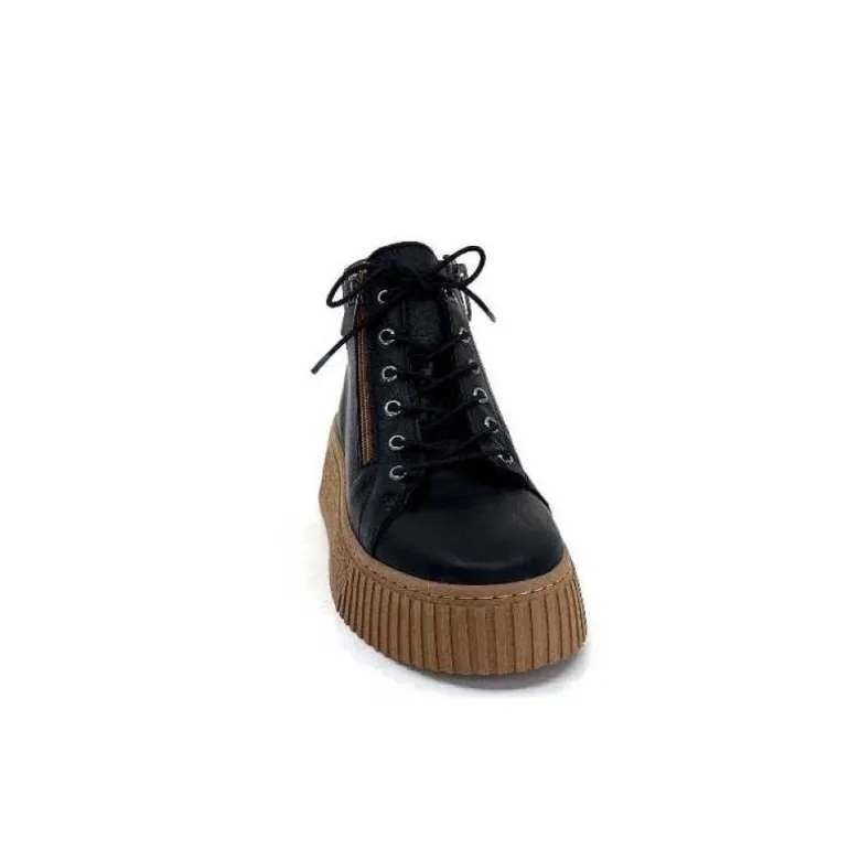 Baskets Ivoire 500-450 Cuir Noir