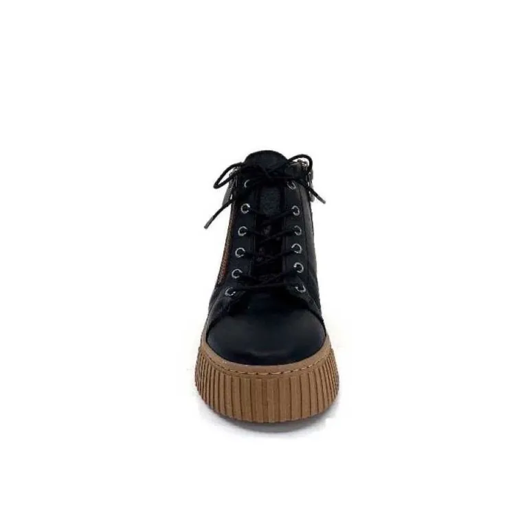 Baskets Ivoire 500-450 Cuir Noir