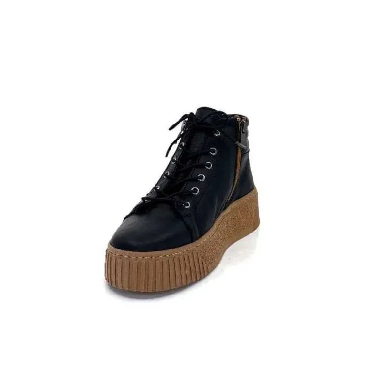 Baskets Ivoire 500-450 Cuir Noir