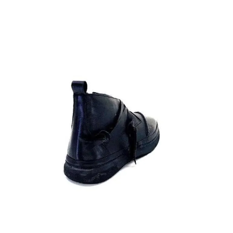 Baskets Ivoire 500-350 Cuir Noir
