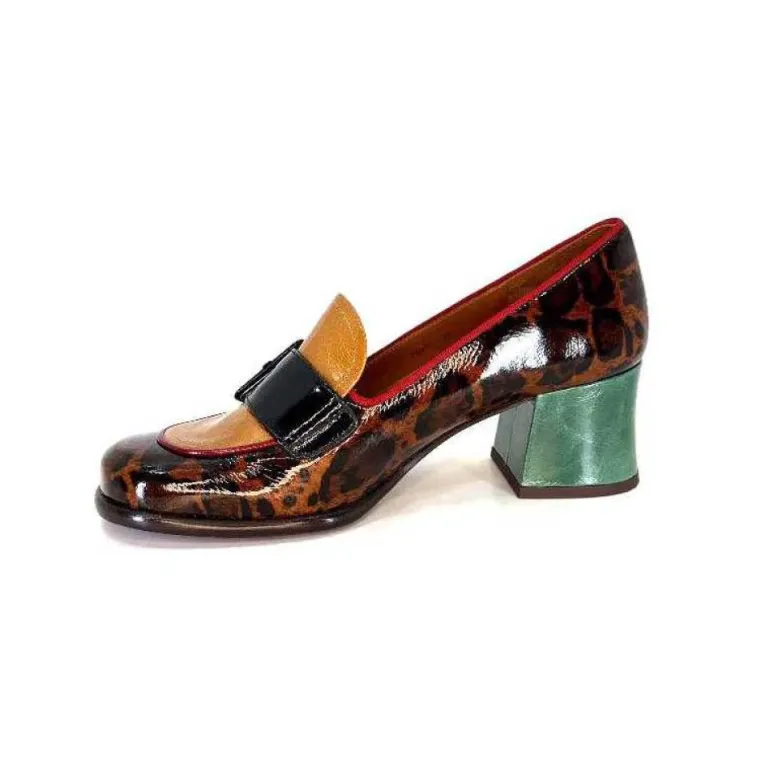 Chie Mihara Meisen Cuir Marron Rouge Vert