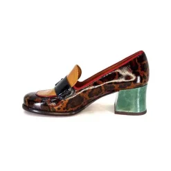 Chie Mihara Meisen Cuir Marron Rouge Vert