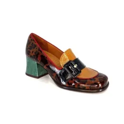 Chie Mihara Meisen Cuir Marron Rouge Vert