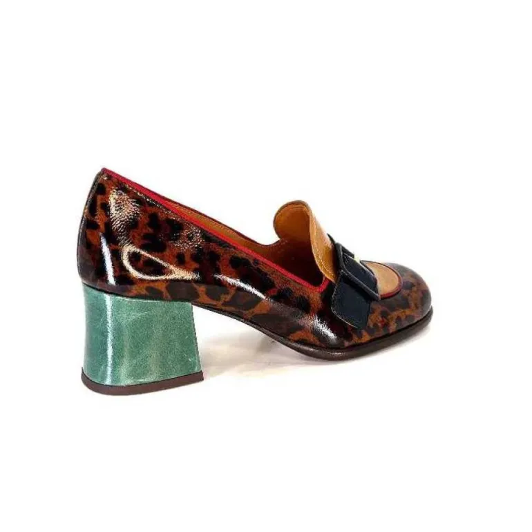 Chie Mihara Meisen Cuir Marron Rouge Vert