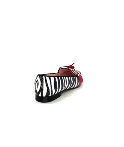 Dansi 5282 Cuir Blanc Noir Rouge
