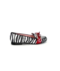 Dansi 5282 Cuir Blanc Noir Rouge