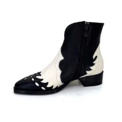 Dansi 5904 Cuir Noir Et Blanc