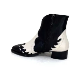 Dansi 5904 Cuir Noir Et Blanc