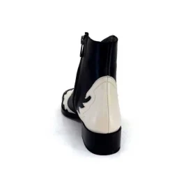 Dansi 5904 Cuir Noir Et Blanc