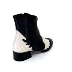 Dansi 5904 Cuir Noir Et Blanc