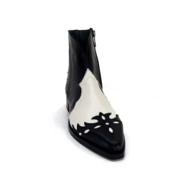 Dansi 5904 Cuir Noir Et Blanc