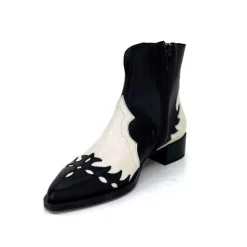 Dansi 5904 Cuir Noir Et Blanc