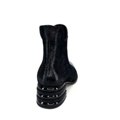 Elue Par Nous Maculotte Cuir Irise Noir Vernis Noir