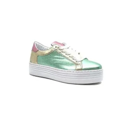 Elue Par Nous Nany Cuir Metal Vert