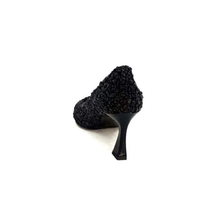 Enzo Di Martino Eli 715 Textile Noir Cuir Vernis Noir