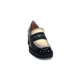 Hispanitas Chi 232965 Everest Cuir Vernis Noir Cuir Vert & Beige