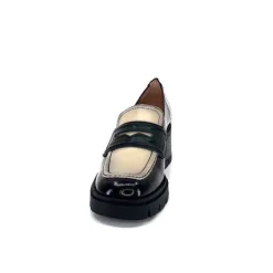Hispanitas Chi 232965 Everest Cuir Vernis Noir Cuir Vert & Beige