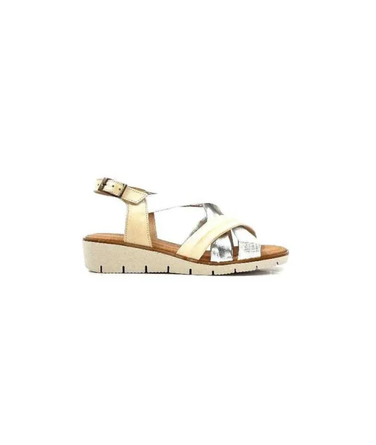 Ivoire 2146 Ceralin Cuir Blanc Beige Argent