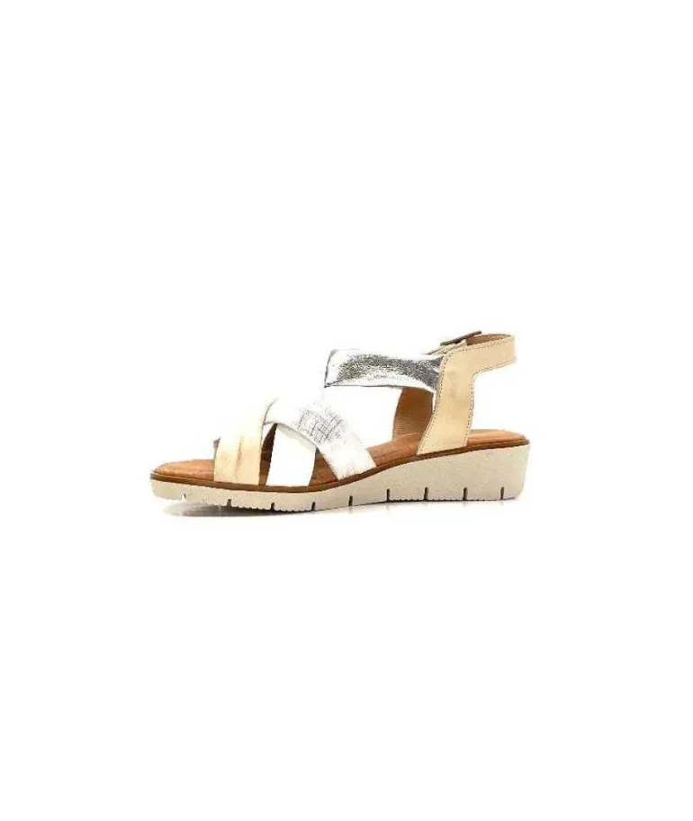 Ivoire 2146 Ceralin Cuir Blanc Beige Argent