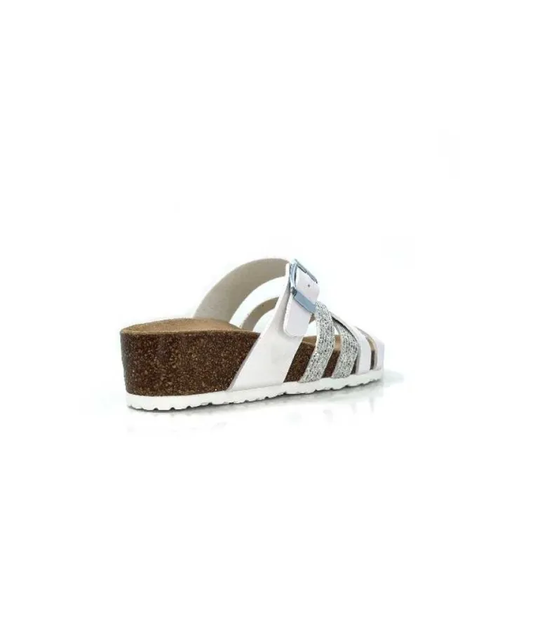 Ivoire 2115 Cuir Blanc Argent
