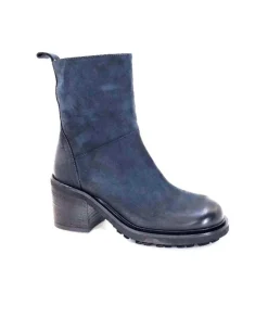 Ivoire 7753 Cuir Daim Bleu Marine