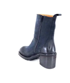 Ivoire 7753 Cuir Daim Bleu Marine