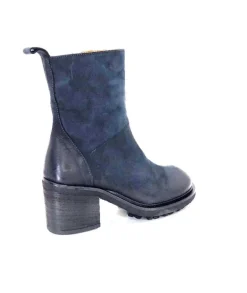 Ivoire 7753 Cuir Daim Bleu Marine