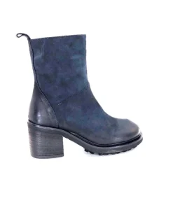 Ivoire 7753 Cuir Daim Bleu Marine
