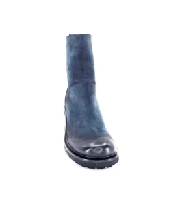 Ivoire 7753 Cuir Daim Bleu Marine