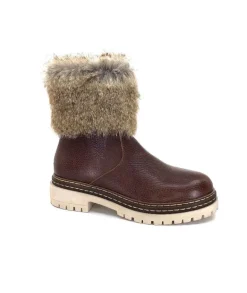 Ivoire 108523 Cuir Graine Marron