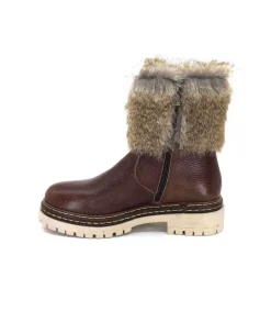 Ivoire 108523 Cuir Graine Marron