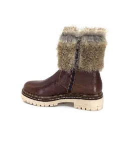 Ivoire 108523 Cuir Graine Marron