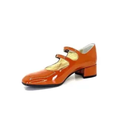 Ivoire 914 Cuir Vernis Marrone Orange
