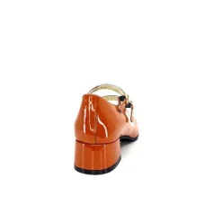 Ivoire 914 Cuir Vernis Marrone Orange