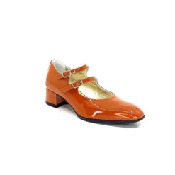 Ivoire 914 Cuir Vernis Marrone Orange
