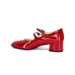 Ivoire 914 Cuir Vernis Rouge