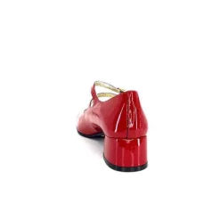 Ivoire 914 Cuir Vernis Rouge