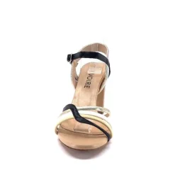 Ivoire 002 F85 Gro Cuir Nude Noir