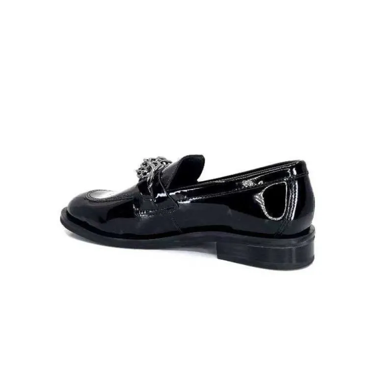 Ivoire 77502 Falconi Cuir Vernis Noir