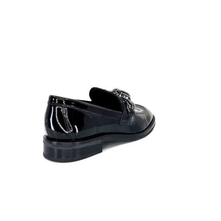 Ivoire 77502 Falconi Cuir Vernis Noir