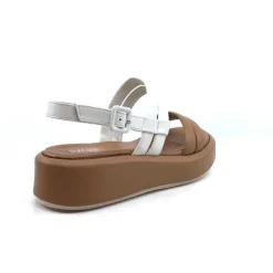 Ivoire 2056 Yara Cuir Marron & Blanc