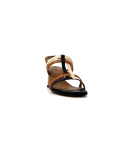 Ivoire B621 F Romagna Cuir Noir Cognac Nude