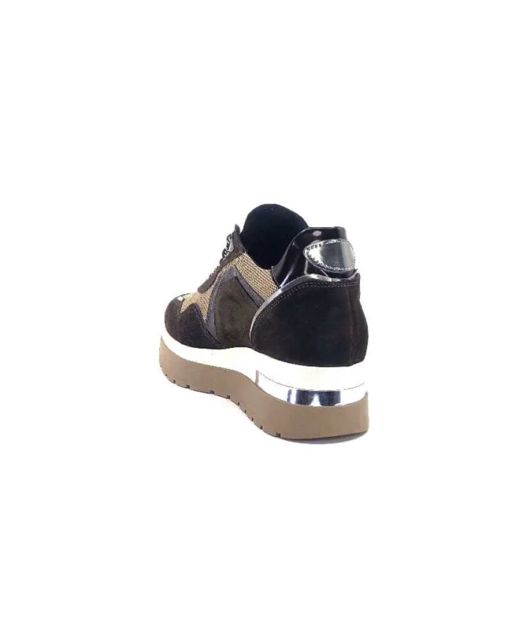 Ivoire 9B4425 Textile Et Daim Marron